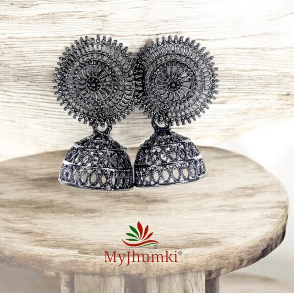 Oxidised Jhumka Earring For Women